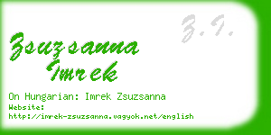 zsuzsanna imrek business card